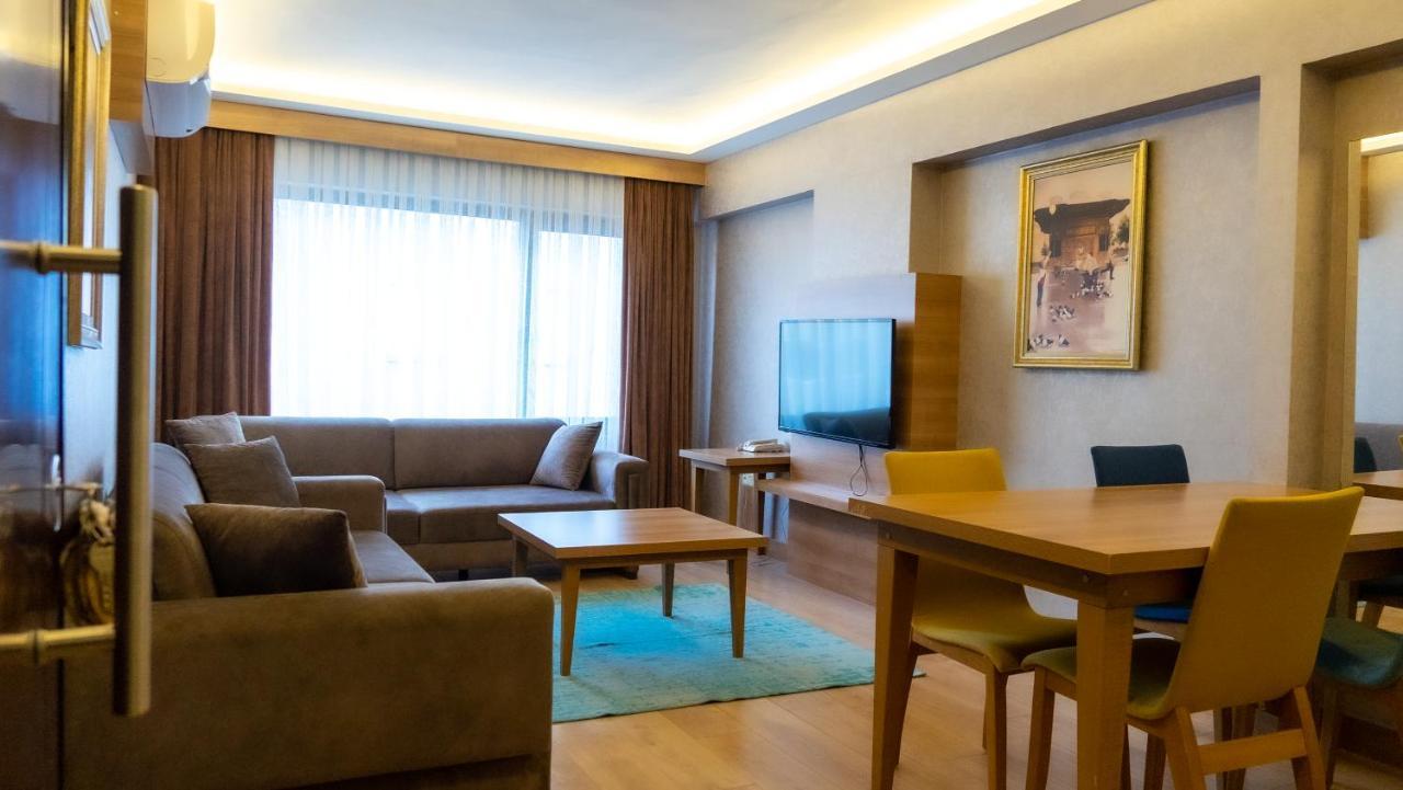Bursa Suites Apart Otel 外观 照片 A living room in a serviced apartment in Istanbul, Turkey